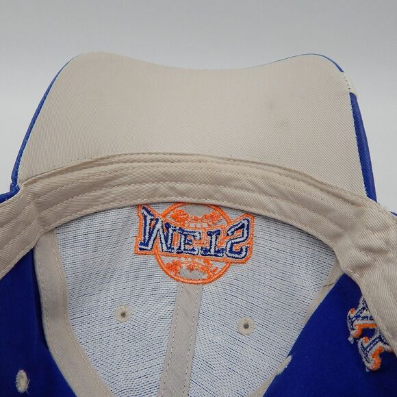 New York NY Mets Hat Baseball Cap Adjustable Strapback Blue Embroidered Logo - Picture 9 of 13